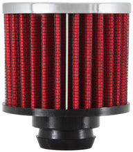 Load image into Gallery viewer, K&amp;N Engineering 62-1490 Rubber Base Chrome Top Push-In Crankcase Vent Filter