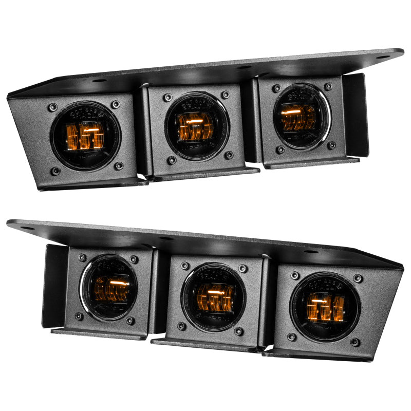 Oracle Lighting Ford Bronco Triple LED Fog Light Kit for Steel Bumper - Part #orl5890-005