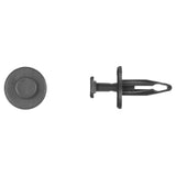 Black Nylon Push Type Ret 1/4