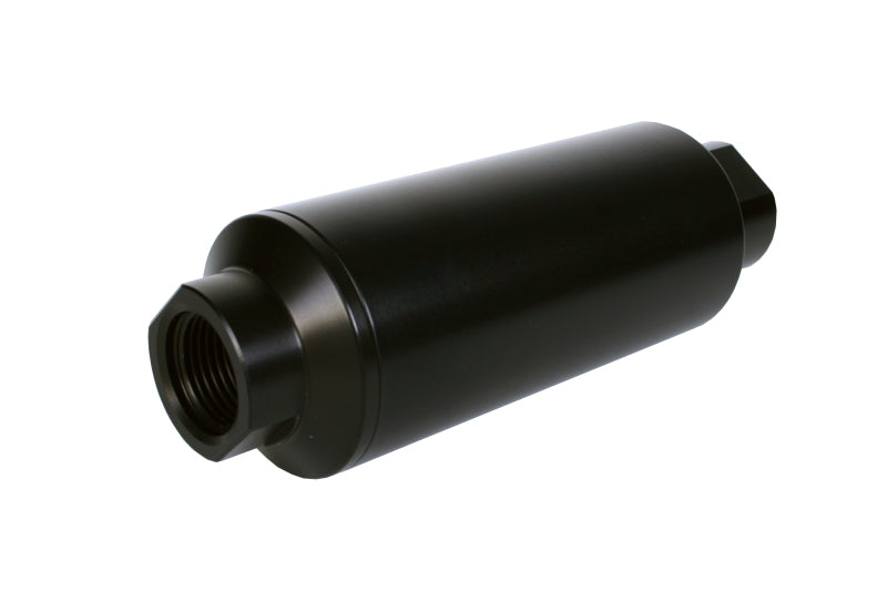 Aeromotive In-Line Marine Filter with 10 Micron Microglass Element * AN-12 ORB Port, Black Hard-Coat Finish