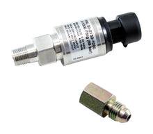 Load image into Gallery viewer, AEM 1000 PSIg Stainless Steel Pressure Sensor Kit with 1/8-inch NPT Male Thread and -4 Adapter