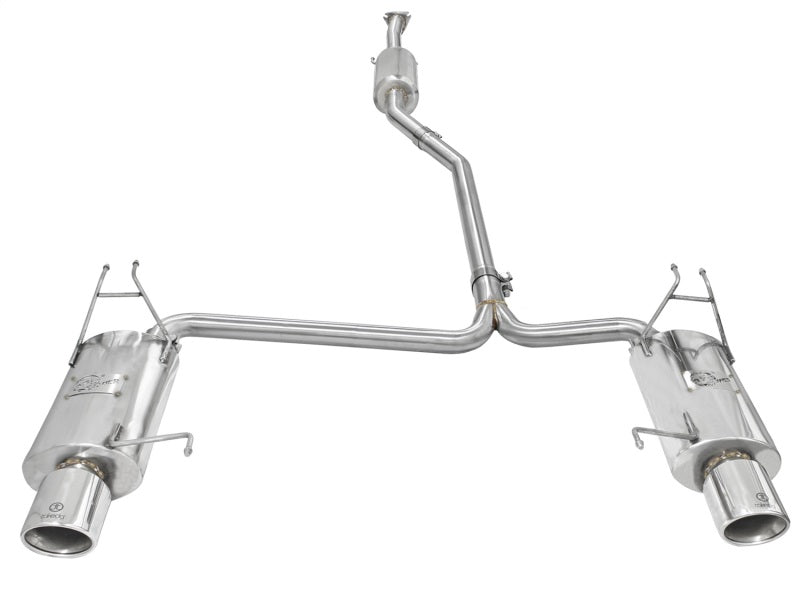 aFe Takeda 2.25-inch to 2-inch Stainless Steel Cat-Back Exhaust System with Polished Tips for Honda Accord 2008-2012 V6 3.5L
