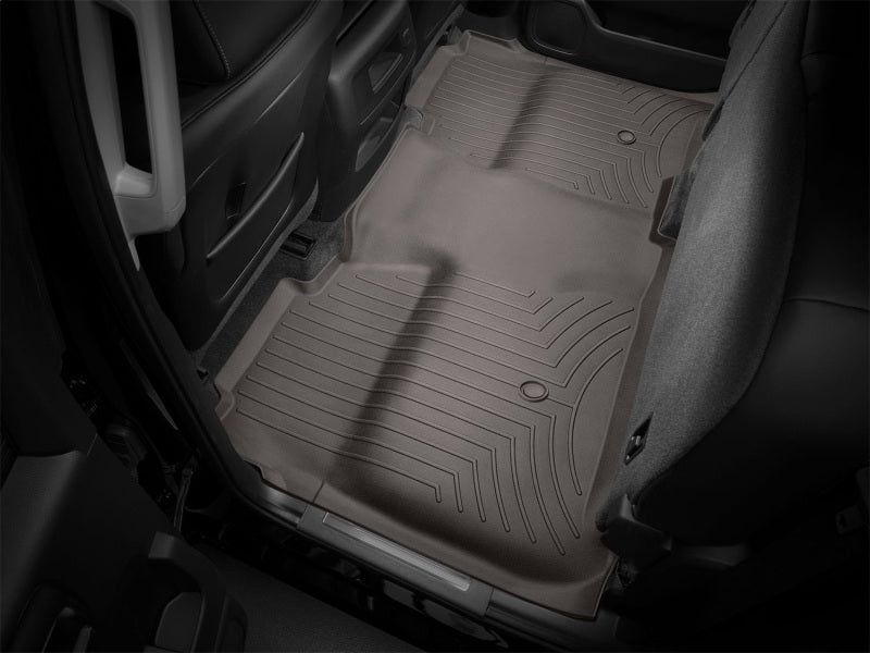 WeatherTech DigitalFit Rear FloorLiner for Chevrolet Silverado 2014+ - Cocoa