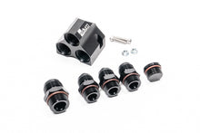 Load image into Gallery viewer, Radium Engineering Distribution Block 12-10-10-10 with Fittings for High-Flow Fuel Line Management
