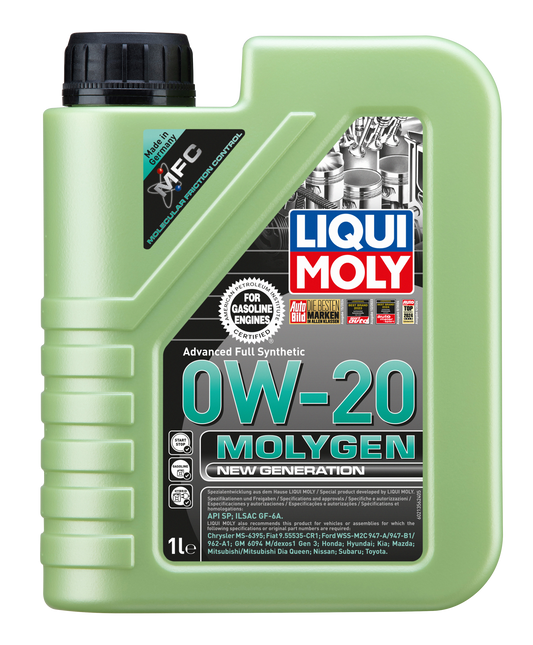 LIQUI MOLY - Molygen New Generation SAE 0W-20 - 1L - LM20436