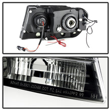 Load image into Gallery viewer, Spyder Jeep Grand Cherokee 99-04 Projector Headlights with LED Halo - Black Smoke