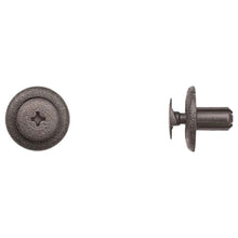 Load image into Gallery viewer, Black Nylon Phillips Screw Ret 7mm Hole Size 12mm Stem Length