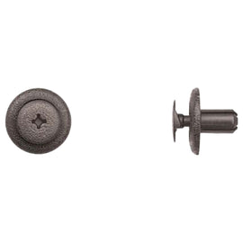 Black Nylon Phillips Screw Ret 7mm Hole Size 12mm Stem Length