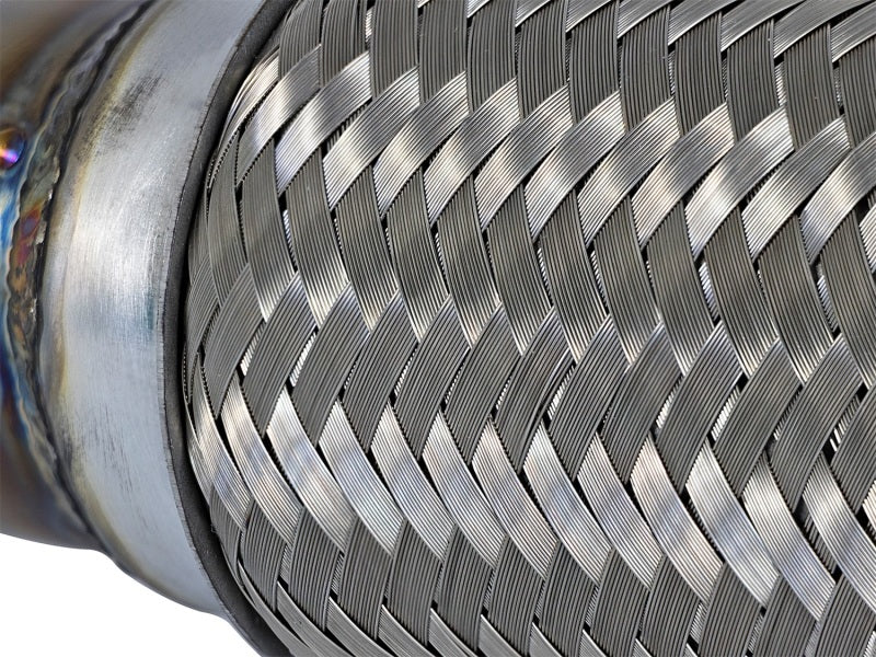 aFe Power Elite Twisted Steel 2-1/2 inch Mid-Pipe for Honda Civic 2016-2017 with 1.5L Turbo Engine