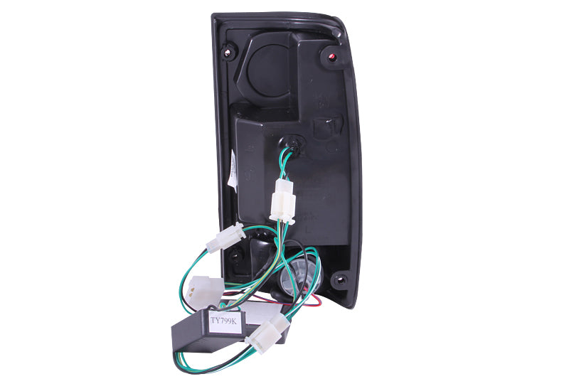 ANZO 1989-1995 Toyota Pickup LED Tail Light Assembly Pair - Red and Clear Lens