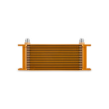 Load image into Gallery viewer, Mishimoto Universal 16-Row Oil Cooler Gold – High-Performance Engine Cooling Solution