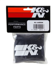 Load image into Gallery viewer, K&amp;N Engineering Drycharger Black Air Filter Wrap Part KNNR-3680DK for Enhanced Airflow and Water Resistance