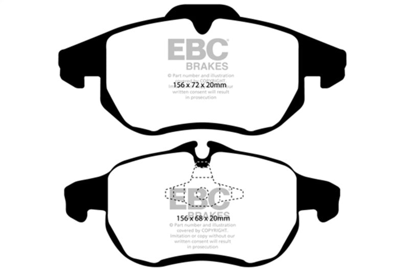 EBC DP41414R Yellowstuff Front Brake Pads for Saab 9-3