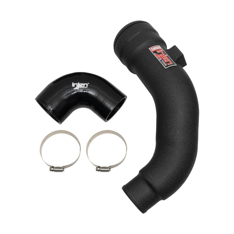 Injen Cold Side Intercooler Charge Pipe for 2017-2022 Ford F-250/F-350 V8-6.7L Turbo Diesel – Wrinkle Black (Part No. SES9004ICPCWB)