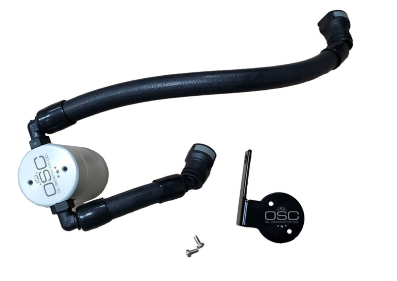 J&L 3.0 Passenger-Side Oil Separator jlt3054P-C for 2020-2022 Ford Mustang GT500, Clear Anodized