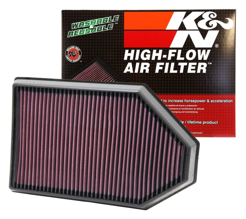 K&N Engineering Replacement Air Filter for 2011-2013 Dodge Charger, Challenger, and Chrysler 300 with 3.6L, 5.7L, and 6.4L Engines