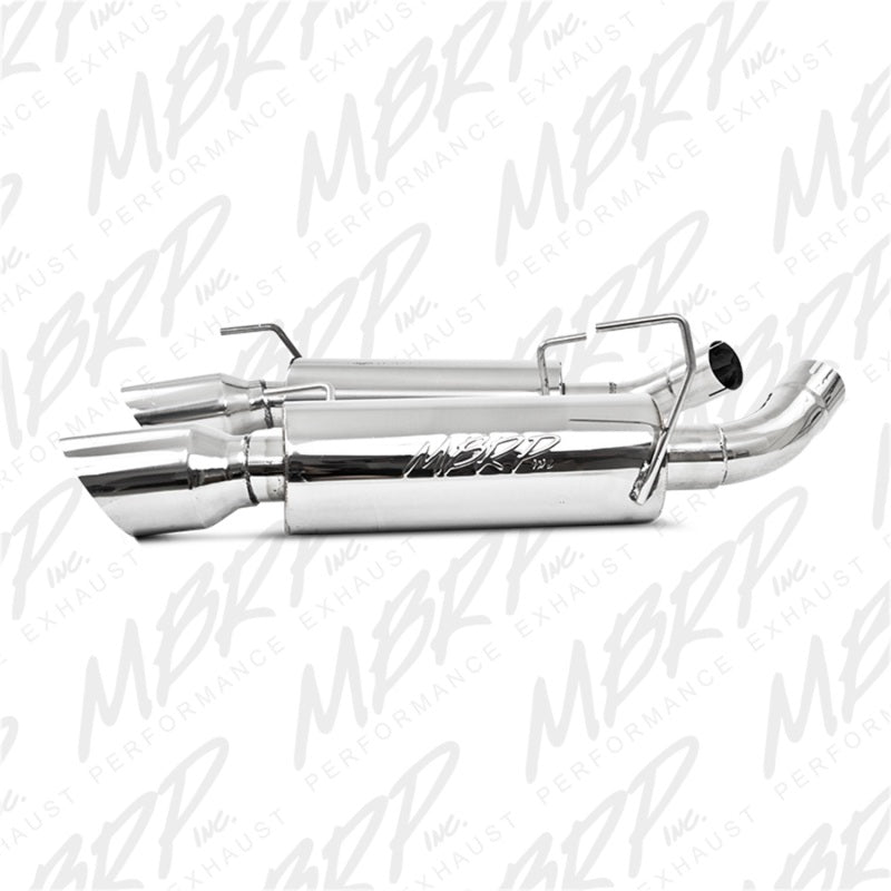 MBRP Armor Pro Series Dual Mufflers Axle Back Exhaust System for Ford Mustang 2005-2010 – T304 Stainless Steel, 2.5 Inch with 4-Inch Tips