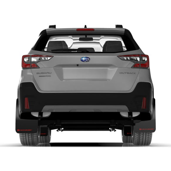 Rally Armor UR Series Mud Flaps for Subaru Outback (Part Number: ralMF66-UR-RD/WH)