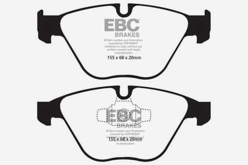 EBC Yellowstuff Front Brake Pads for BMW 3 Series and X1 2.0 Turbo - High-Performance Street and Track Use