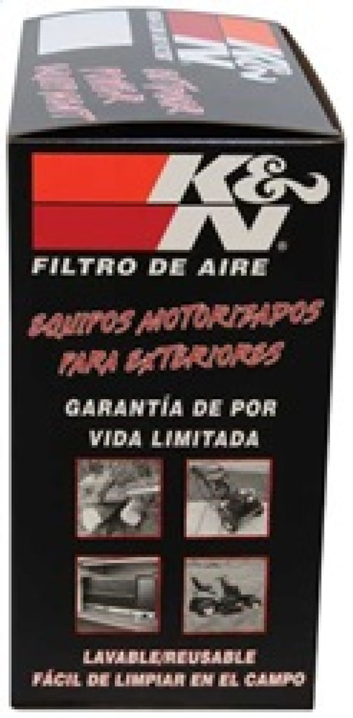 K&N Engineering Replacement Industrial Air Filter for Kubota, John Deere, Bobcat - 1.875 in ID x 3.5 in OD x 7.125 in H