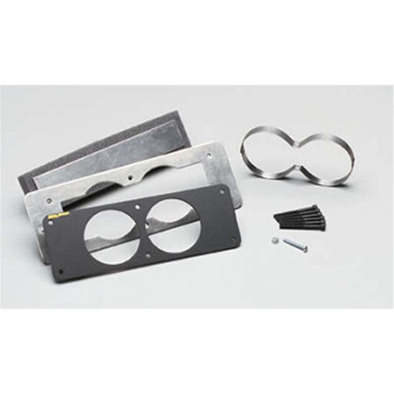 AutoMeter 87-93 Ford Mustang Black Dual Gauge Cage - Automotive Mounting Solution