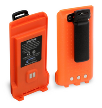 Load image into Gallery viewer, Rugged Radios GMR2 Replacement Lithium Battery with 12V Charge Port and Belt Clip – Safety Orange