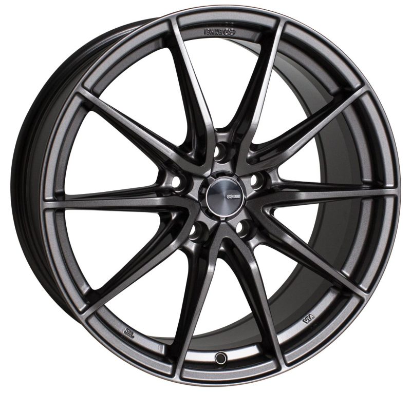 Enkei DRACO 18x8.0 Inch Alloy Wheel with 5x114.3 Bolt Pattern and 35mm Offset in Anthracite Finish