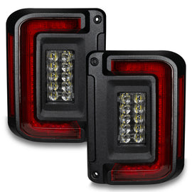 Oracle Lighting Jeep Wrangler JK Flush Mount LED Tail Lights - Low Profile, High Power Reverse and Signature Perimeter Lighting