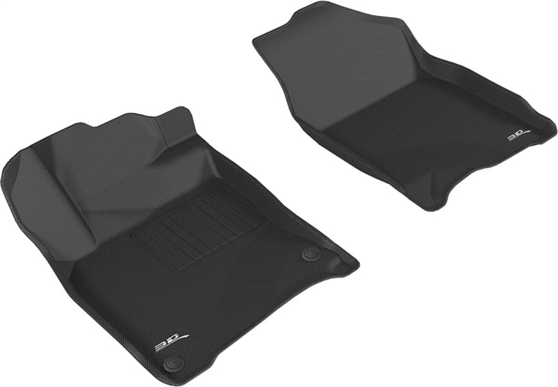3D MAXpider KAGU Series All-Weather Floor Mats for 2016-2020 Honda Civic, Front Set in Black