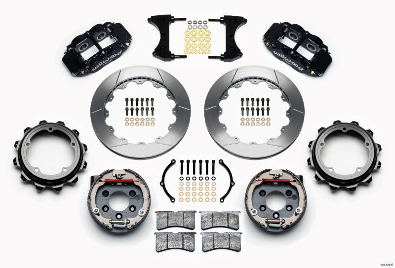 Wilwood Narrow Superlite 4R Rear Parking Brake Disc Kit with 13-14 Inch Rotors - Part Number WIL140-12435