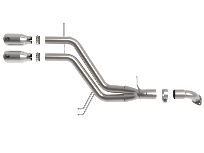 aFe Takeda Hyundai Veloster 2013-2017 2-1/2 inch 304 Stainless Steel Axle-Back Exhaust with Polished Tips