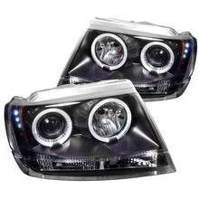 Load image into Gallery viewer, Spyder Jeep Grand Cherokee 99-04 LED Halo Projector Headlights - Black (Part #PRO-YD-JGC99-HL-BK)