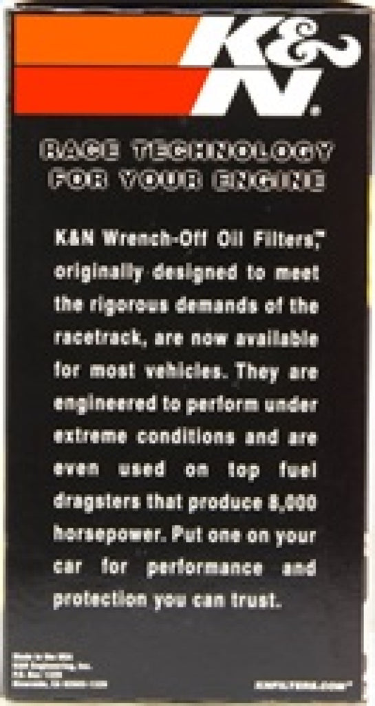 K&N Engineering Part Number KNNHP-6001 Premium Oil Filter for Ford F-250 and F-350 (1996-2003)
