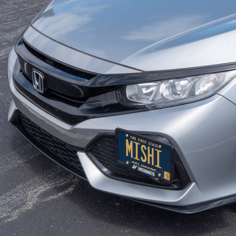 Mishimoto 2017-2021 Honda Civic License Plate Relocation Kit – Aluminum Front Plate Mount