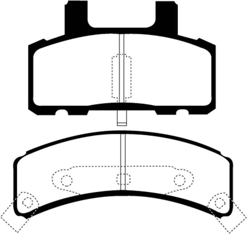 EBC Greenstuff 4x4 Truck and SUV Brake Disc Pads for Cadillac Escalade and GMC V2500 - Part Number EBCCDP61273