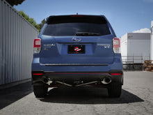 Load image into Gallery viewer, aFe Takeda 2-1/2 inch to 2-1/4 inch Stainless Steel Cat-Back Exhaust for Subaru Forester XT 2014-2018 with Black Tips