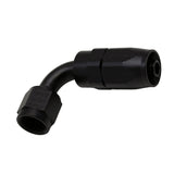 DeatschWerks - Female Swivel 90° Hose End -6 AN (CPE) - Anodized Matte Black