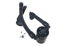 J&L 07-14 Ford Mustang GT500 Driver Side Oil Separator 3.0, Black Anodized, Part JLT3012D-B