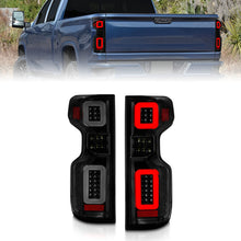 Load image into Gallery viewer, ANZO 19-21 Chevy Silverado Work Truck Full LED Taillights with Black Housing and Smoke Lens