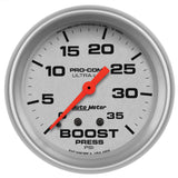 AutoMeter Ultra-Lite 2 5/8 inch Mechanical Boost Gauge for Automotive Performance