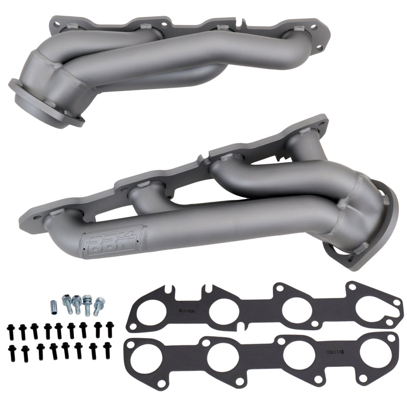 BBK 09-20 Dodge Challenger & Charger Hemi 5.7L Shorty Tuned Length Exhaust Headers with Titanium Ceramic Finish
