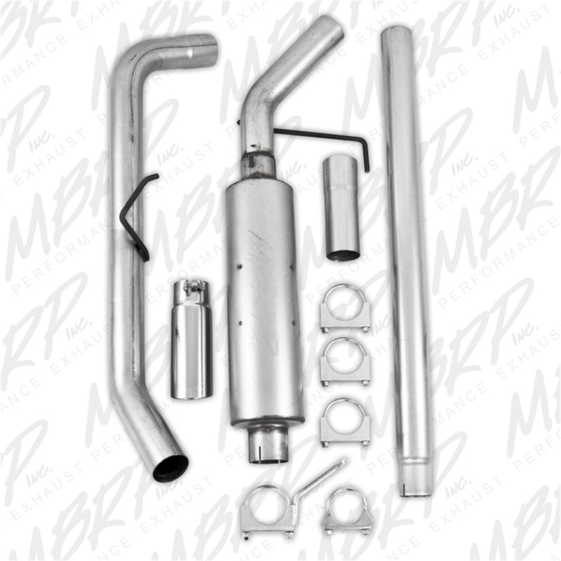 MBRP Armor Lite Series Cat Back Exhaust System for 2004-2008 Ford F-150 with 3-Inch Single Side Exit
