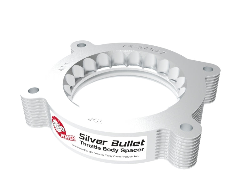 aFe Silver Bullet Aluminum Throttle Body Spacer for Chevrolet Corvette C8 (2020-2025) * Improves Performance and Throttle Response