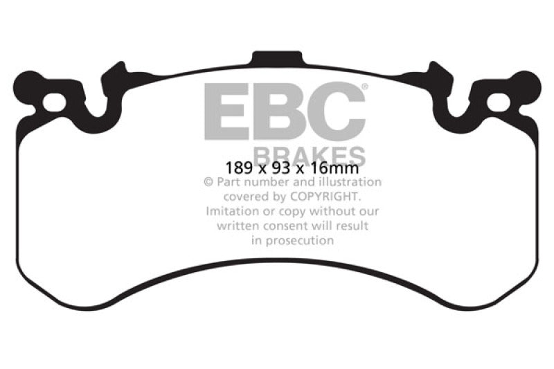 EBC Yellowstuff Brake Pads for Audi A8 Quattro * High-Performance Street and Track Use Part Number ebcDP42158R