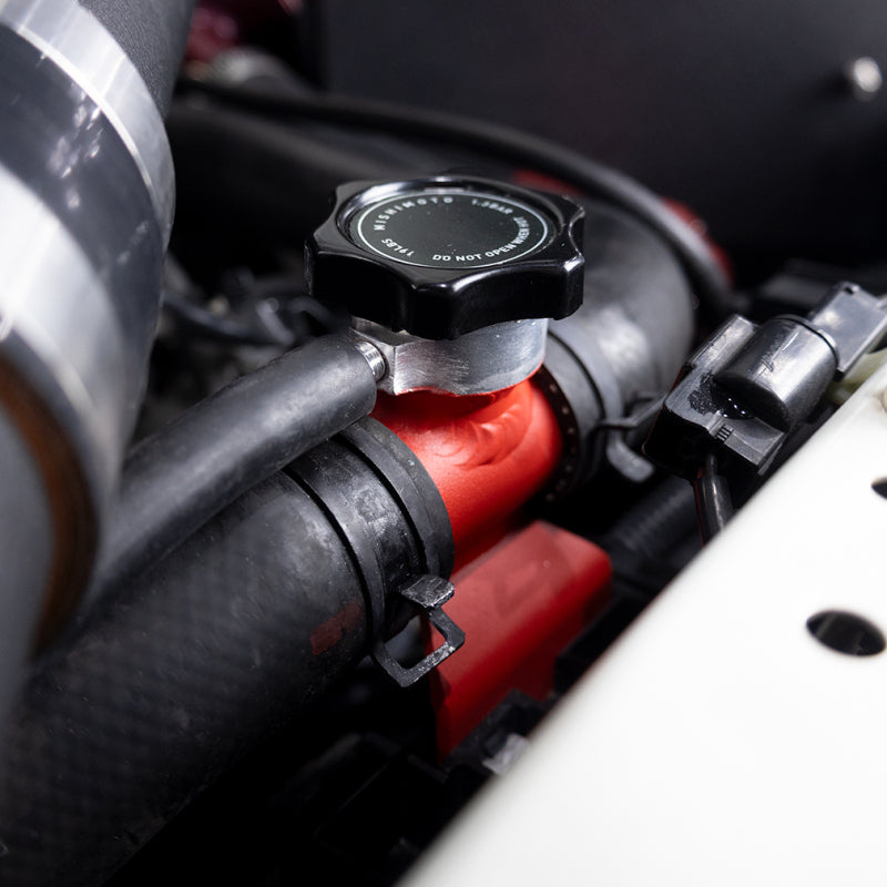 Mishimoto All-Aluminum Coolant Fill Inlet for Mitsubishi Lancer Evo X 2008-2015 - Black