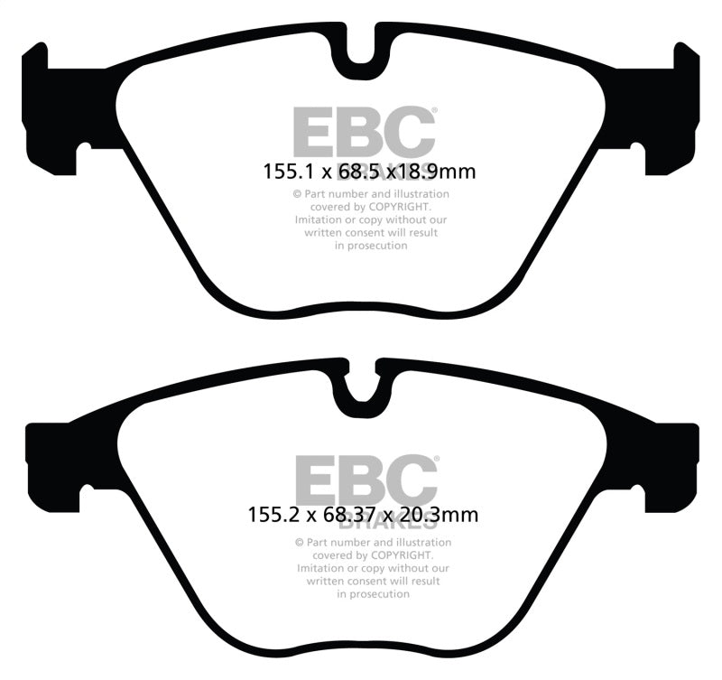 EBC Yellowstuff Front Brake Pads for BMW 535i (F10) - High-Performance Street & Track Use