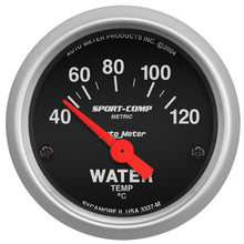 Load image into Gallery viewer, AutoMeter Sport-Comp 52mm Electronic Water Temperature Gauge with Transducer