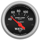 AutoMeter Sport-Comp 52mm Electronic Water Temperature Gauge with Transducer
