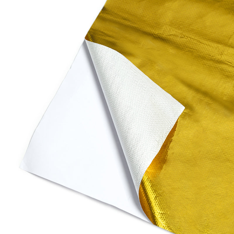 Mishimoto Gold Reflective Heat Barrier with Adhesive Backing – 24 x 24 inches