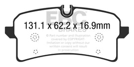 EBC Yellowstuff Brake Pads Part Number ebcDP42204R for Porsche Macan and Audi RS7 * Street and Track Performance